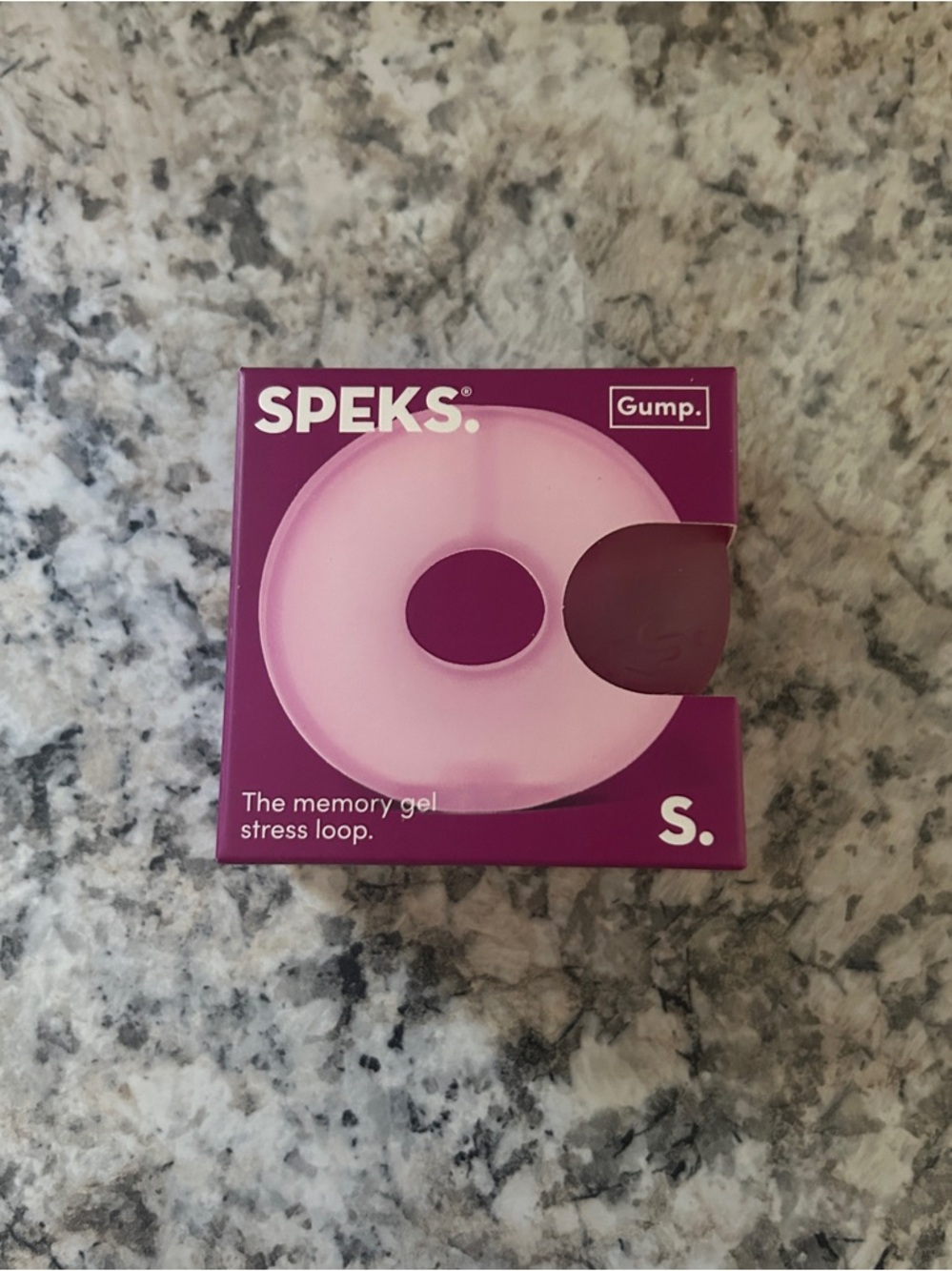 Speks Gump Loop Moon Jelly Pink Memory Gel Stress Ball Squishy Fidget Loop Toy